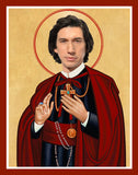 funny saint Adam Driver celebrity prayer candle novelty gift