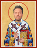funny saint Ben Affleck celebrity prayer candle novelty gift