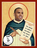 Chris Brown Saint Celebrity Prayer Candles