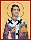 Christian Bale Saint Celebrity Prayer Candle Funny Gift