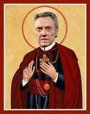 funny saint Christopher Walken celebrity prayer candle novelty gift