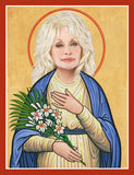 funny Dolly Parton fan saint celebrity prayer candle novelty gift
