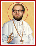 funny saint Jonah Hill celebrity prayer candle novelty gift