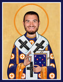 funny Mitch Trubisky saint celebrity prayer candle novelty gift