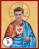 Zac Efron celebrity prayer candle gift