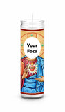 Custom Personalized Personal Saint Celebrity Prayer Candle