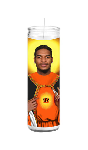 Ja'Marr Chase Cincinnati Bengals Saint Celebrity Prayer Candle