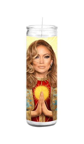 Jennifer Lopez Saint Celebrity Prayer Candle