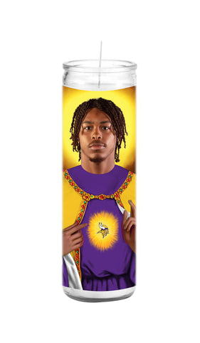 Justin Jefferson Minnesota Vikings Saint Celebrity Prayer Candle