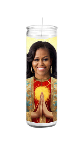 Michelle Obama Saint Celebrity Prayer Candle