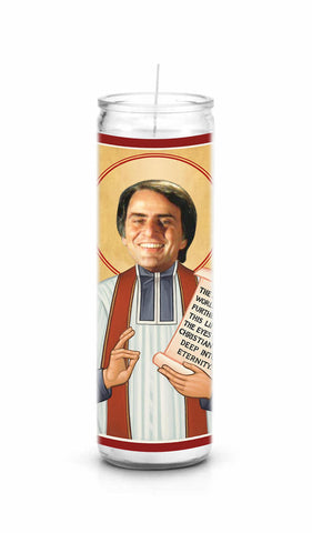 Carl Sagan Saint Celebrity Prayer Candle