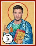 Chris Hemsworth Saint Celebrity Pop Culture Prayer Candles