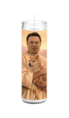 Elon Musk Doge Coin Celebrity Prayer Candle