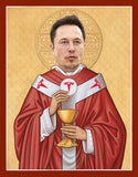 funny Elon Musk celebrity prayer candle novelty gift