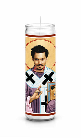 Johnny Depp Saint Celebrity Prayer Candle