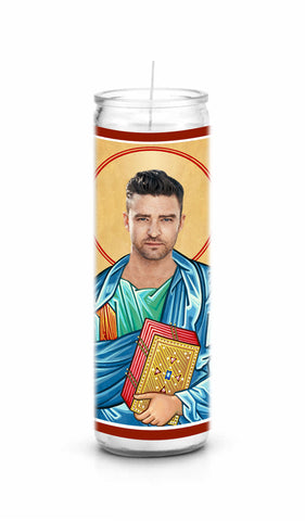 Justin Timberlake Saint Celebrity Prayer Candle
