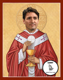 Justin Trudeau Saint Celebrity Prayer Candle novelty gift