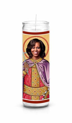 Michelle Obama Saint Celebrity Prayer Candle