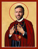 funny Ryan Reynolds celebrity prayer saint candle novelty gift
